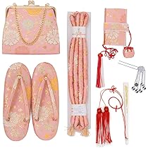 七五三　草履バックセット　京のみやび 七五三 草履バッグセット 7歳 21cm 金 銀 紫 ピンク 赤 水色