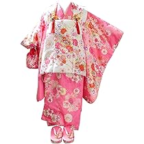 502ag60□七五三 三歳 女児 着物&被布&長襦袢 金彩 花くす玉□ 502ag60□七五三 三歳 女児 着物&被布&長襦袢 金彩 花くす玉