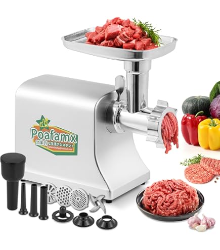 Amazon | CGOLDENWALL 手動式ミンサー腸詰め ひき肉器304#ステンレス製