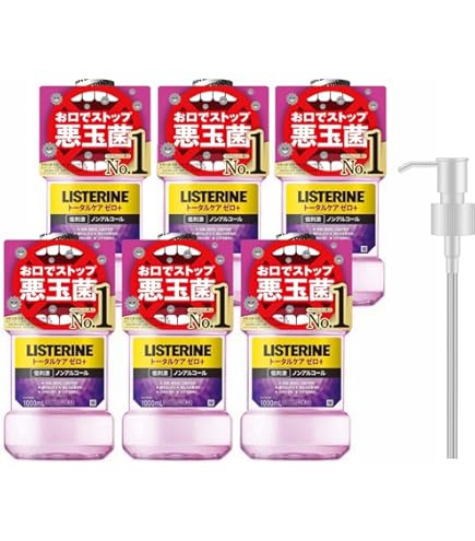 リステリン トータルケアPLUS+ 1,000mL×12本セット LISTERINE(リステリン) トータルケアプラス 1000ml×6本+ポンプ