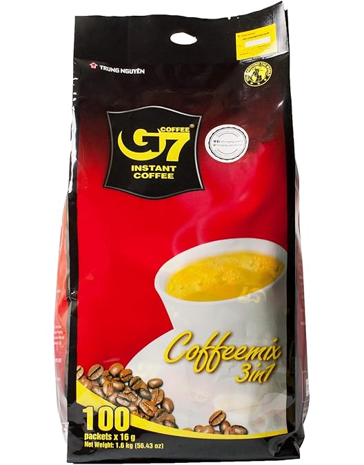 Amazon.co.jp: Trung Nguyen G7 3 in 1 Instant Coffee, 50 Bags