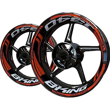 Amazon.co.jp: 反射バイクホイールステッカー デカール リムストライプ