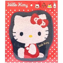 Amazon.co.jp: ハローキティ ダイカットタオルハンカチ (レッド) 婦人