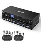 Amazon.co.jp: TESmart KVMスイッチ USB-C+HDMI+DisplayPort 2入力2