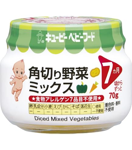 Amazon | キユーピー ベビーフード 瓶詰 6種セット 70g×12個 5ヵ月頃