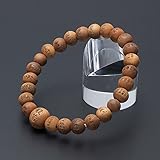 仏壇屋 滝田商店 特選腕輪念珠 般若心経彫りブレス インド白檀 8mm玉(尺二玉)◆数珠ブレスレット・数珠 ブレスレット・数珠ブレス・腕輪数珠・ブレス数珠・香木・お守り【滝田商店発行 証明書付】