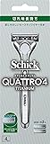 Schick(シック) クアトロ4チタニウム 4枚刃 ホルダー(刃付き+替刃1コ入) 男性用 髭剃り カミソリ