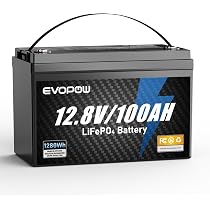 Amazon.co.jp: 12.8V 100Ah リン酸鉄リチウムイオンバッテリー 蓄電池