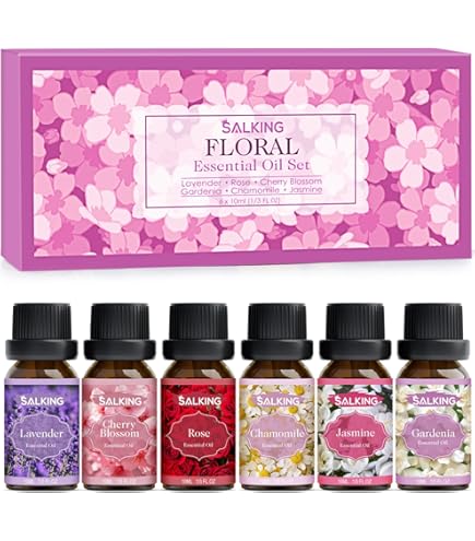 Amazon.co.jp: Poven アロマオイル 6本セット エッセンシャルオイル