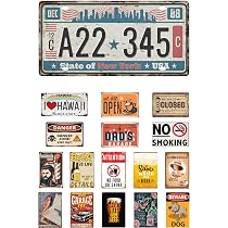 Amazon | レトリカン ブリキ看板 全120種類 アメリカン 雑貨 ナンバー