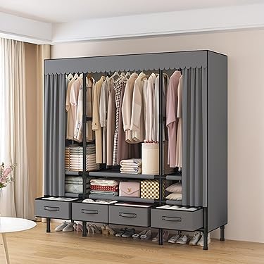 新品⭐︎大容量ワードローブ　クローゼット☆グレー 楽天市場】【対象商品500円オフ＋10/4 20時~ 最大P4倍】ワード