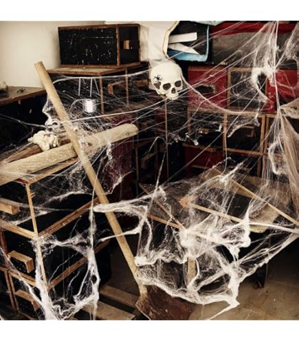 Amazon | ハロウィン 飾り くもの巣 クモの巣 ハロウィン飾り 蜘蛛の巣 
