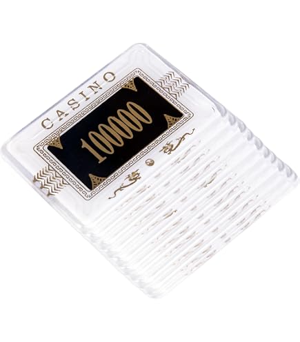 Amazon | MRC 5個 金種 長方形 ポーカーチッププラーク $100000 レッド