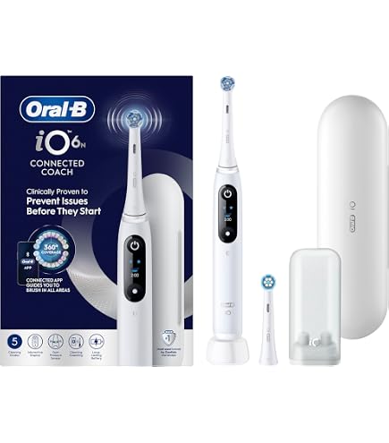 Oral-B iO Series 6 White JAS22 | Includes 2 replacement brushes