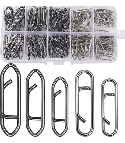 Speed Clips Fishing Duo-Lock Fishing Snaps Assortment - Stainless Steel ...