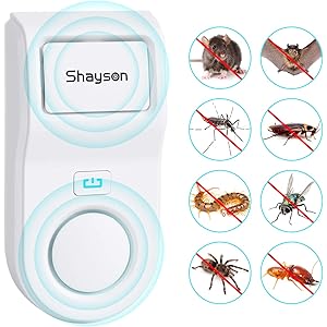 【2020改良版】 Shayson 超音波害虫駆除器 害虫対策器 ねずみ駆除 超音波 強力 ネズミ撃退器 ゴキブリ駆除…