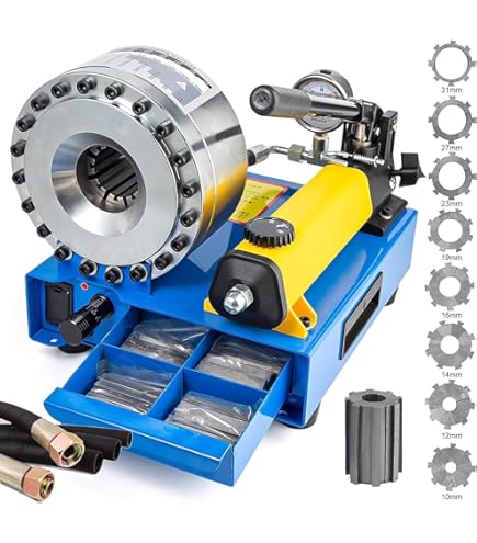 油圧圧着機 Amazon | 7 セットのダイスを備えた手動油圧圧着機、手動収縮機