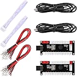 Easyget ゼロ遅延アーケードゲームコントロールエンコーダーは、PC、MAME、Windows、Raspberry PiレトロアーケードDIYプロジェクトのジョイスティックに変換します (2-Player, 5ピンジョイスティック/ 2.8mmポートボタン)