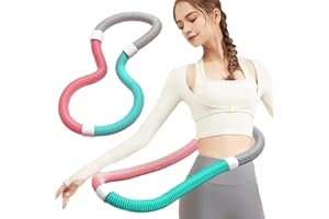 【Bookwarm】【2025夏新登場】0.9-1.4kg フラフープ ベリー フィットネス 折りたたみ式 静音設計 ウェイト付きフラフープ ベリーフィットネス｜PVCソフト素材 筋トレ （ウエスト・背中・脚・胸）屋内・公園対応 男女兼用