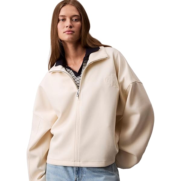 Amazon | (カルバンクライン) CALVIN KLEIN バーシティ カーディガン