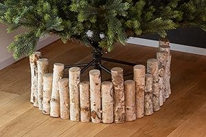 ウッドフェンス（シラカバ） クリスマスツリー 北欧 おしゃれ オーナメント 飾り ツリースカート 木製 フレーム クリスマス ウッド 鉢カバー インテリア ツリースタンドカバー