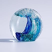 「岩に凝っとする沢蟹」　置物　ペーパーウェイト　パートドヴェール HERE ヒア / 「Jellyfish Paper Weight 