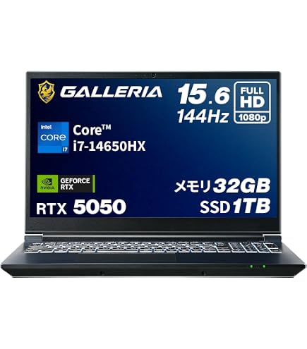 NVIDIA GALLERIA AMD RYZEN 7 RTX ノートPC Amazon.co.jp: ガレリア ゲーミングノートPC 【 RTX 5060 / Ryzen AI 7