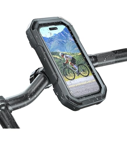 Anti-Theft Waterproof Motorcycle Phone Mount Bike Mobile Holder Double Socket Ar - View #11