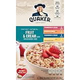 Quaker Fruit & Cream クエーカーフルーツ＆クリームインスタントオートミールバラエティ30gx8（240g） [並行輸入品]