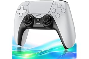 P4 コントローラー 2025年新モデル ワイヤレスコントローラーBluetooth 無線/有線接続 人体工学 1000mAh大容量バッテリー 20時間連続使用 二重振動 遲延なしジャイロ搭載 連射Turbo機能 高耐久ボタン ゲームパット ヘッドフ