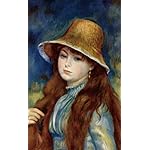 絵画 iPhone4s 壁紙 視差効果  麦わら帽子の少女 (ルノワール) 絵画 iPhone4s 壁紙 視差効果  麦わら帽子の少女 (ルノワール)