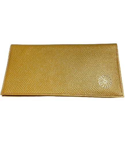 Amazon.co.jp: 皇居 本革 財布 ゴールド 2つ折りタイプ 菊の御紋 W
