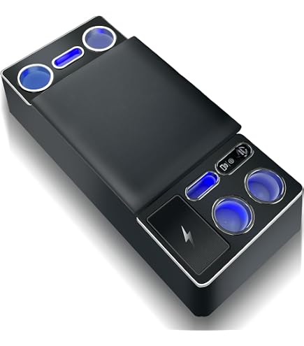 Amazon | ハイエース 200系 専用 コンソールボックス アームレスト LED