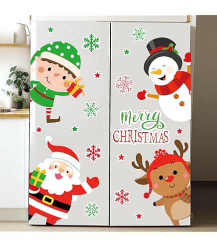 MAGICLULU Christmas Fridge Magnets Fridge Stickers Santa