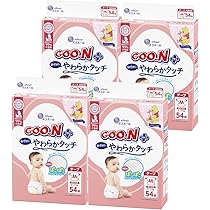 ★値下げ【新品】おむつ／グーンプラス 敏感肌にやわらかタッチ／テープS／296枚 (74枚×4パック) たのめーる】大王製紙 グーンプラス 敏感肌にやわらかタッチ テープ S