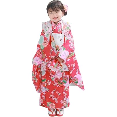 七五三 3歳 くすみカラー ピンク キョウエツ KYOETSU 七五三 着物 3歳