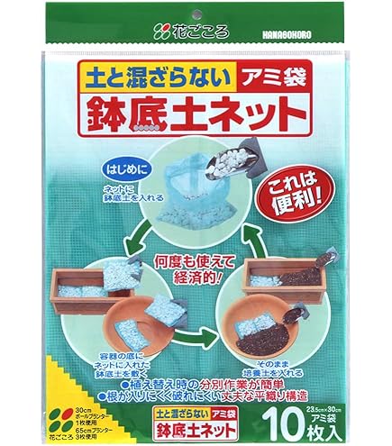 ✨新品✨ 渡辺泰 底鉢ネット 15×25cm 3枚入 園芸 ブラック 害虫防止