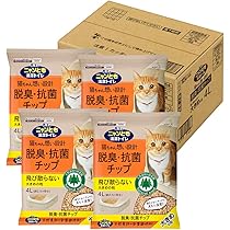 ニャンとも清潔トイレ脱臭・抗菌チップ大きめの粒4.4㍑×4袋 ニャンとも清潔トイレ 脱臭・抗菌チップ 大きめの粒（4.4L