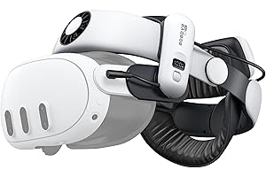 BOBOVR S3 Pro Battery Strap Accessories, Head air Conditioning and 10000mah Hot-swappable Battery Pack,Compatible with Meta Quest 3/3S