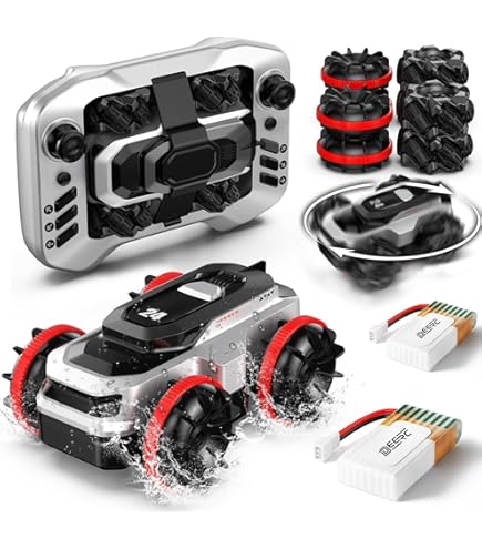 Amazon.co.jp: DEERC ラジコンカー ラジコン オフロード 水陸両用