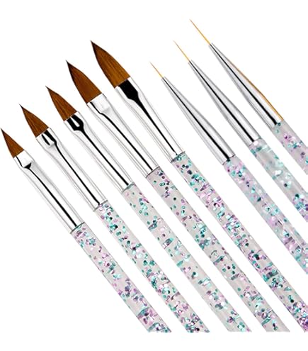 Amazon | ネイルブラシ【3本セット】スカルプネイル用筆 ジェルブラシ