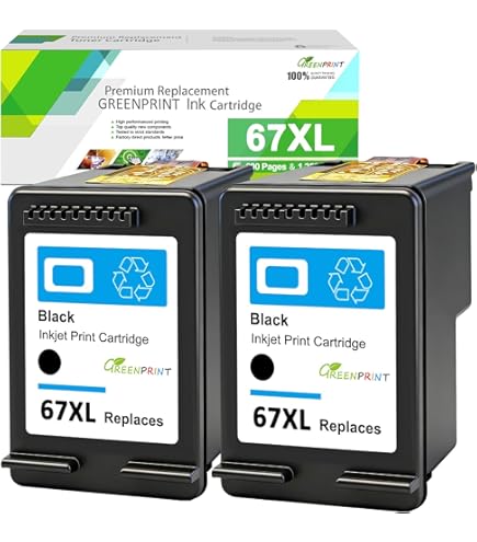 Amazon.co.jp: HP 67 XXL 純正インクカートリッジ(増量) ブラック 黒