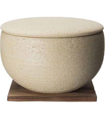 Amazon｜長谷園 陶珍 黄瀬戸 大 16cm 800ml 保存容器 ごはん おひつ