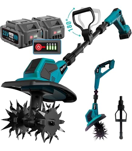 Amazon | 耕運機 家庭用 充電式耕うん機 (耕幅25.5cm/耕深22cm) マキタ