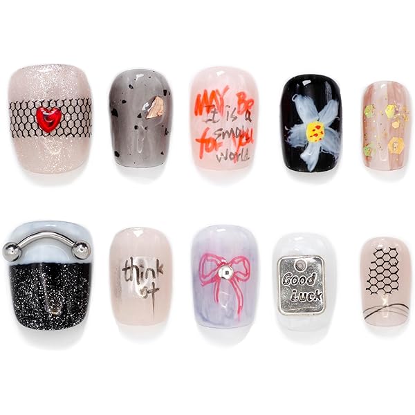 Kurumiページ ネイルチップ Amazon | Kokowomite Nails 手作りネイルチップ ショート スクオーバル