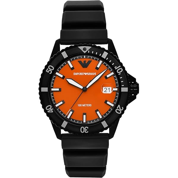 Amazon.co.jp: Emporio Armani メンズ クロノグラフ ブラックレザー