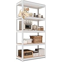 Amazon｜HOMEDANT House 組立簡単 ラミネート スチールラック キッチン