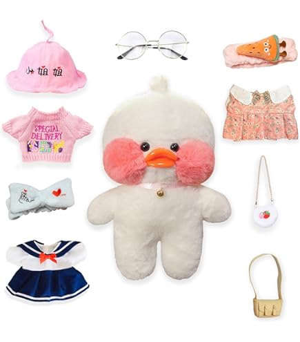 Amazon.co.jp: LALAFANFAN アヒル服セット 15点 かわいいぬいぐるみ