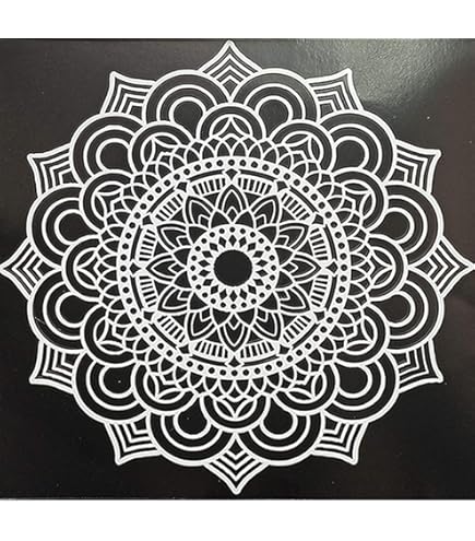 CrafTreat Reusable Dotting Mandala Stencils For Painting On Wood