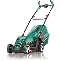 Bosch Home & Garden 1400 Watt Corded Electric Lawn Mower, 37 cm, 10m Cable, 40L Grassbox (ARM 37)